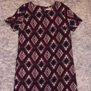 Diamond tile pattern box dress